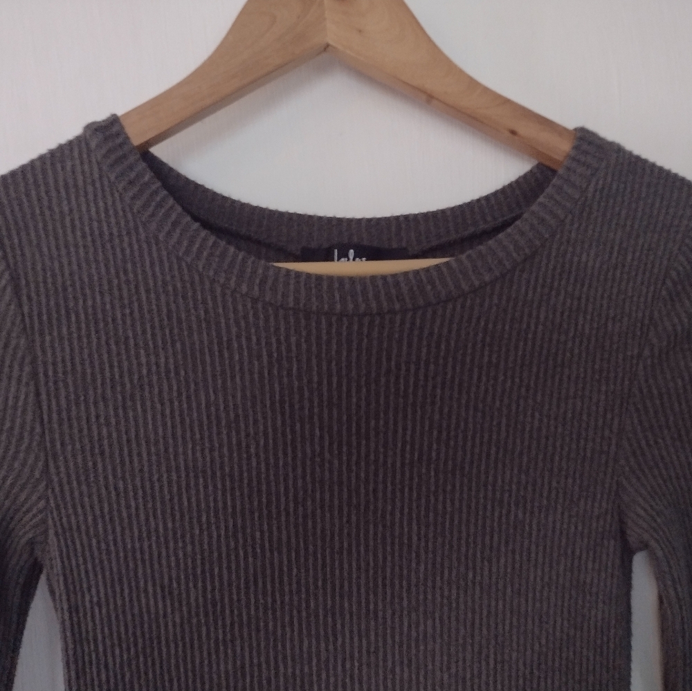NWOT Lulu's Fit And Fair Ribbed Knit Long Sleeve Skater Dress - Picture 8 of 14